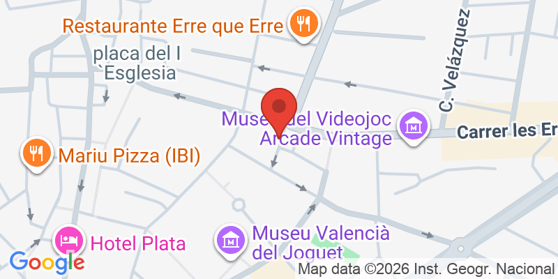 Mapa de la ubicación de Hotel del juguete