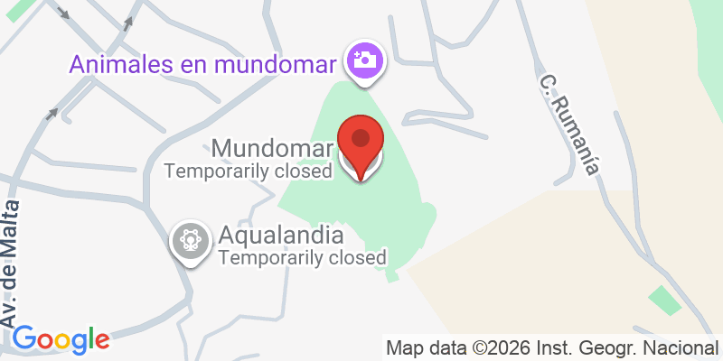 Mapa de la ubicación de Mundomar Benidorm