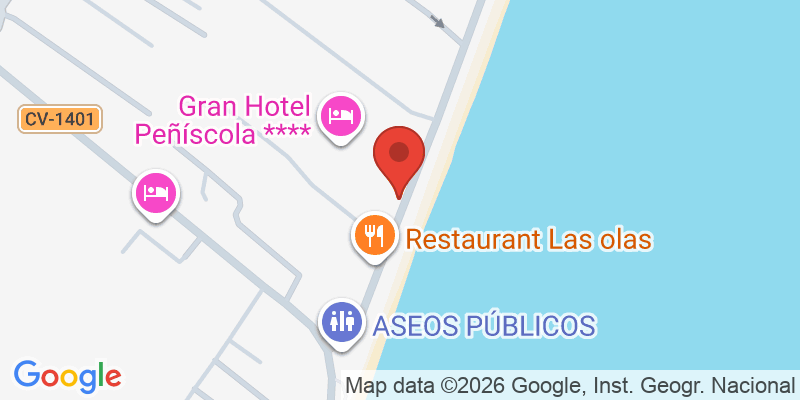 Mapa de la ubicación de Gran Hotel Peñíscola ****