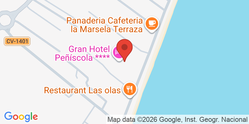 Mapa de la ubicación de Gran Hotel Peñíscola