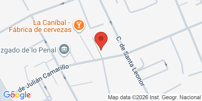 Mapa de la ubicación de Occidental Madrid Este