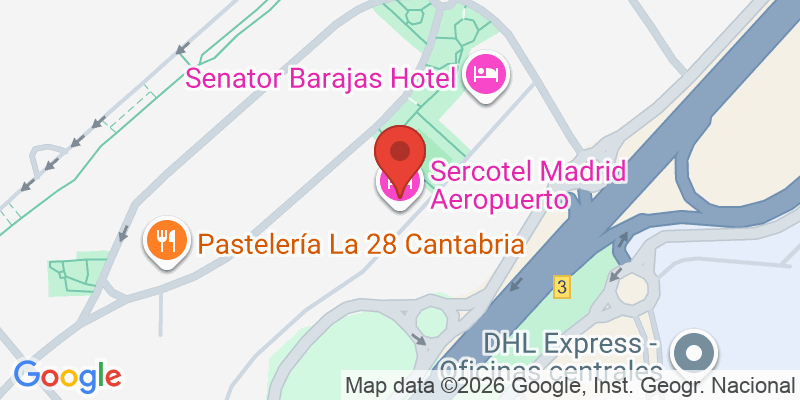 Mapa de la ubicación de Petit Palace Madrid Aeropuerto