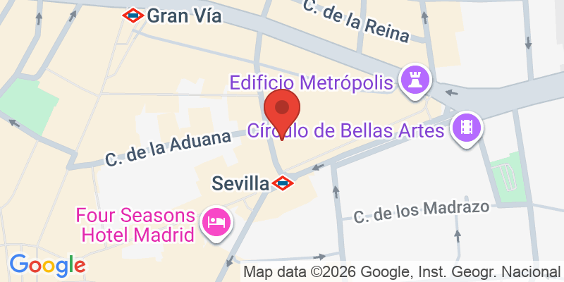 Mapa de la ubicación de Petit Palace Alcalá