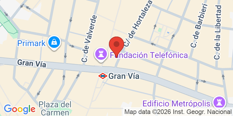Mapa de la ubicación de Petit Palace Chueca