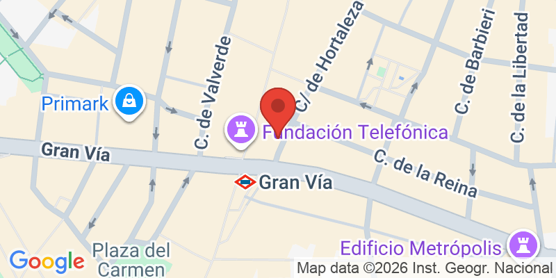 Mapa de la ubicación de Petit Palace Chueca