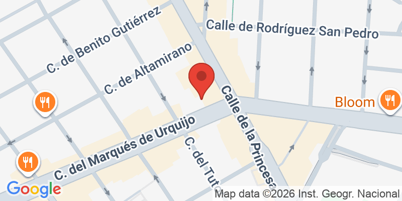 Mapa de la ubicación de Hotel Indigo Madrid - Princesa, an IHG Hotel