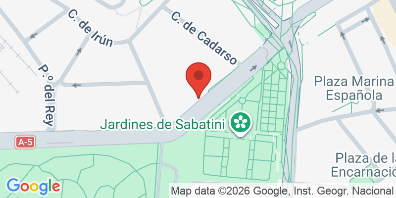Mapa de la ubicación de Jardines de Sabatini Apartosuites