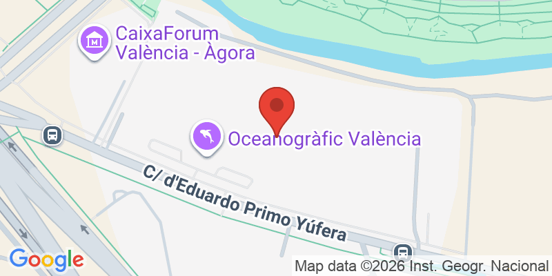 Mapa de la ubicación de Oceanogràfic