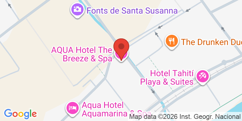 Mapa de la ubicación de Aqua Hotel Montagut