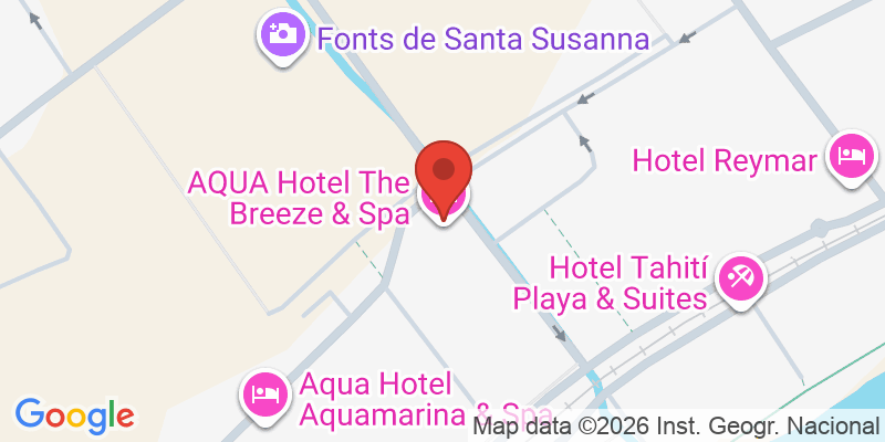 Mapa de la ubicación de AQUA Hotel Montagut Suites