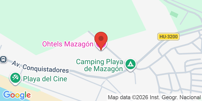 Mapa de la ubicación de Ohtels Mazagón
