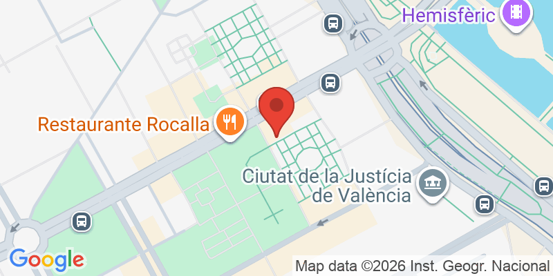 Mapa de la ubicación de Hotel NH Valencia Las Ciencias