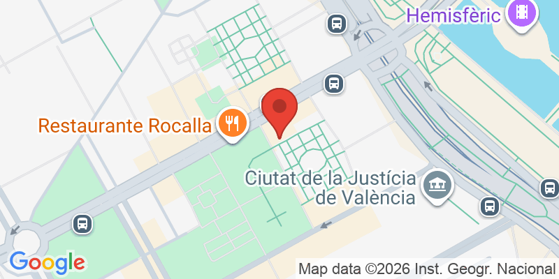 Mapa de la ubicación de Hotel NH Valencia Las Ciencias