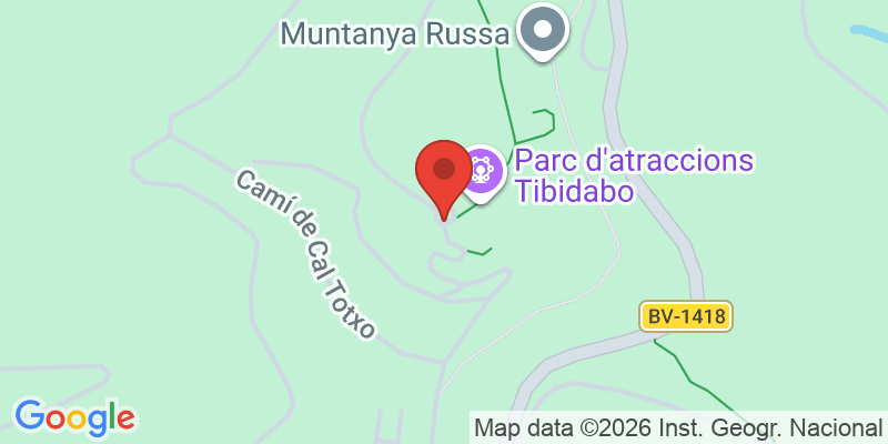 Mapa de la ubicación de Parque de atracciones Tibidabo