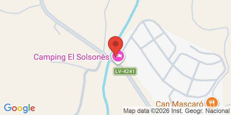 Mapa de la ubicación de Camping El Solsonès