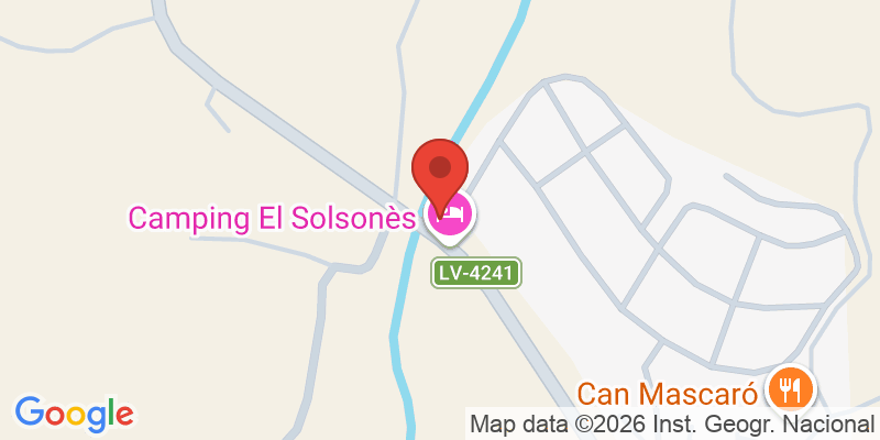 Mapa de la ubicación de Camping El Solsonès