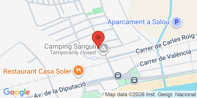 Mapa de la ubicación de Camping Resort Sangulí Salou