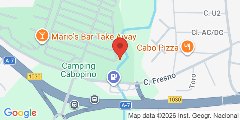 Mapa de la ubicación de Camping Cabopino