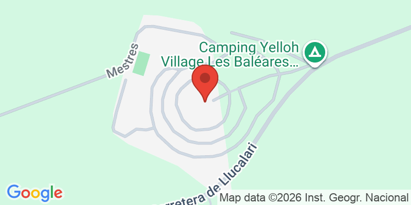 Mapa de la ubicación de Camping Yelloh Village Les Baléares - Camping Son Bou