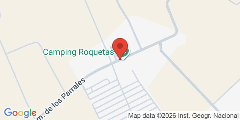 Mapa de la ubicación de Camping Roquetas