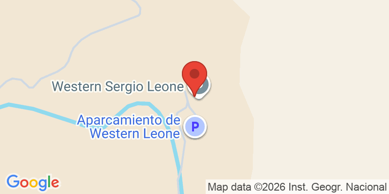 Mapa de la ubicación de Western Sergio Leone