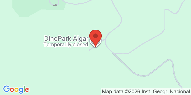 Mapa de la ubicación de DinoPark Algar