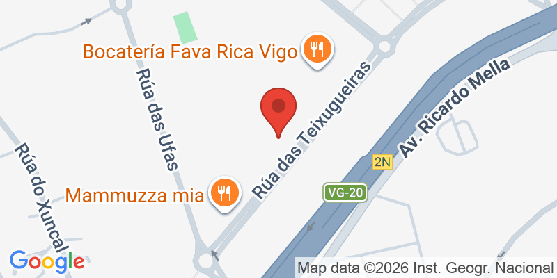 Mapa de la ubicación de Parque infantil Teixugueiras 36