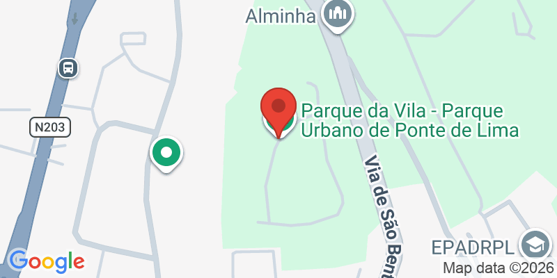 Mapa de la ubicación de Parque da Vila - Parque Urbano de Ponte de Lima