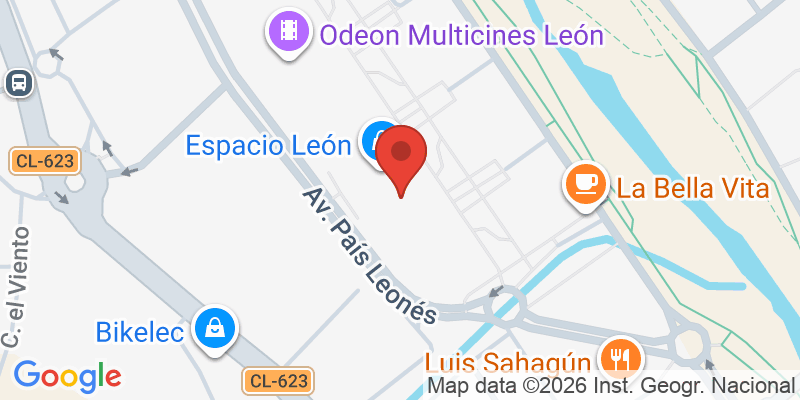 Mapa de la ubicación de Lego Fun Factory León