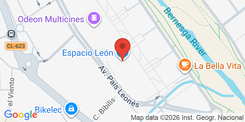 Mapa de la ubicación de Centro Comercial Espacio León