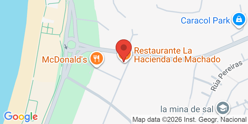 Mapa de la ubicación de La Hacienda de Machado