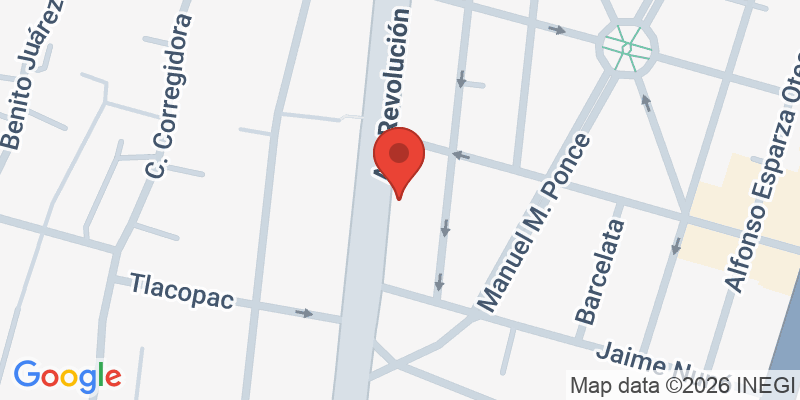 Mapa de la ubicación de Monas Fun & Food San Ángel