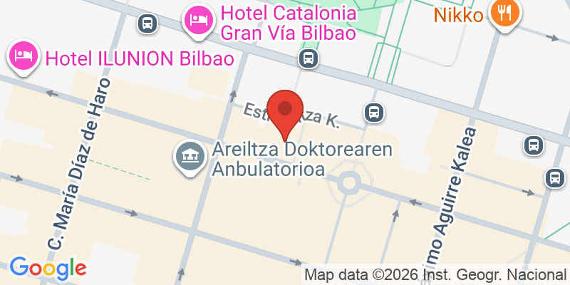 Mapa de la ubicación de Colombo Bilbao