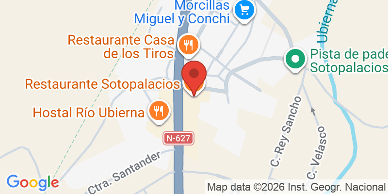 Mapa de la ubicación de Hostal Sotopalacios S.L.