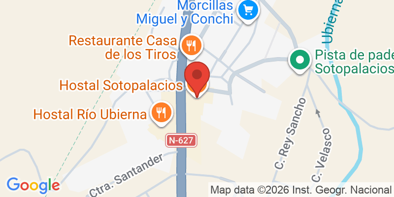 Mapa de la ubicación de Hostal Sotopalacios S.L.