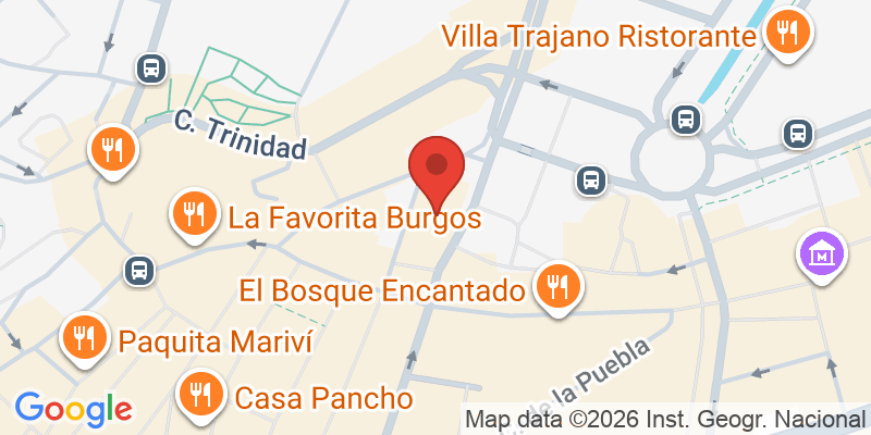 Mapa de la ubicación de The Red Castle School, Escuela de Idiomas