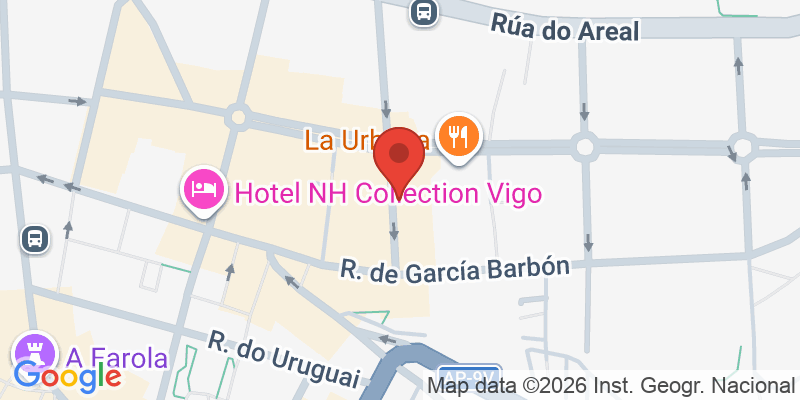 Mapa de la ubicación de La Pepita Burger Bar - Vigo