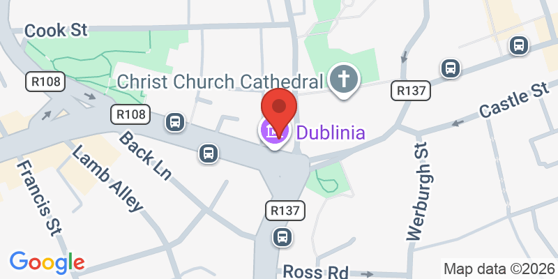 Mapa de la ubicación de Dublinia