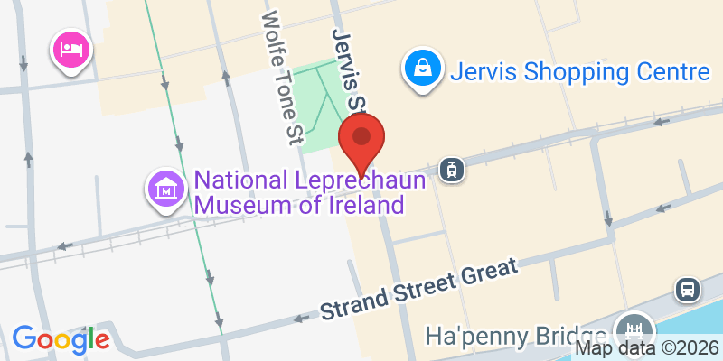 Mapa de la ubicación de National Leprechaun Museum